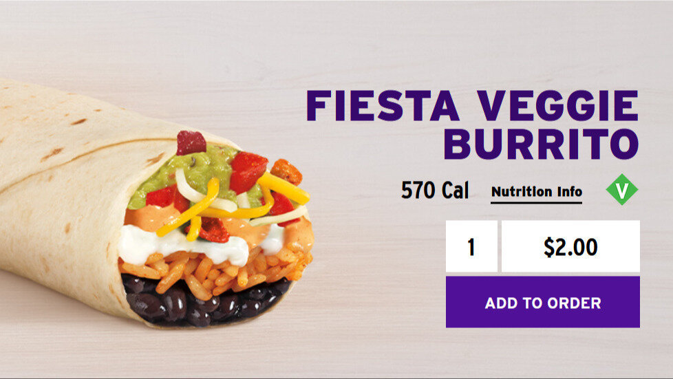Petition · Bring Back the Veggie Fiesta Burrito in Arizona (AZ) Taco