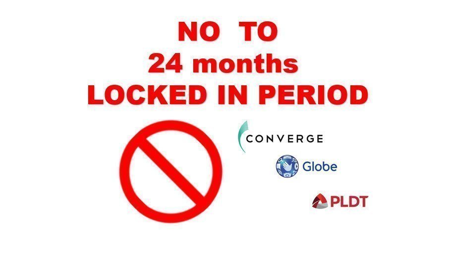 Petition · stop Globe, PLDT, Converge 24 months locked in period