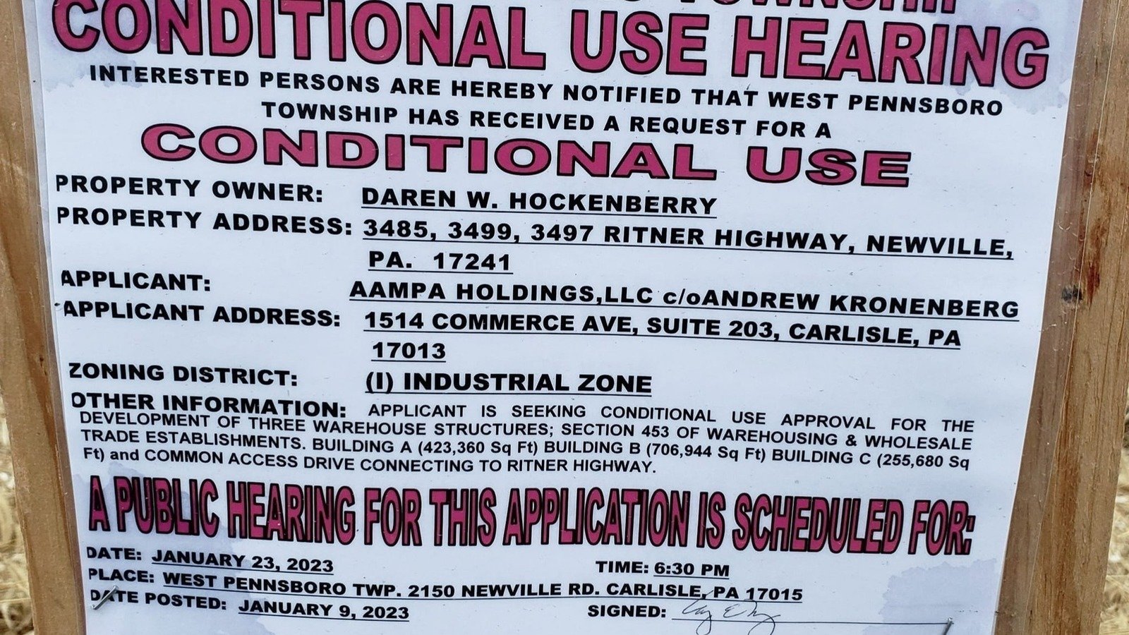 Petition · Oppose Conditional Use Permit for Warehouses - United States ...