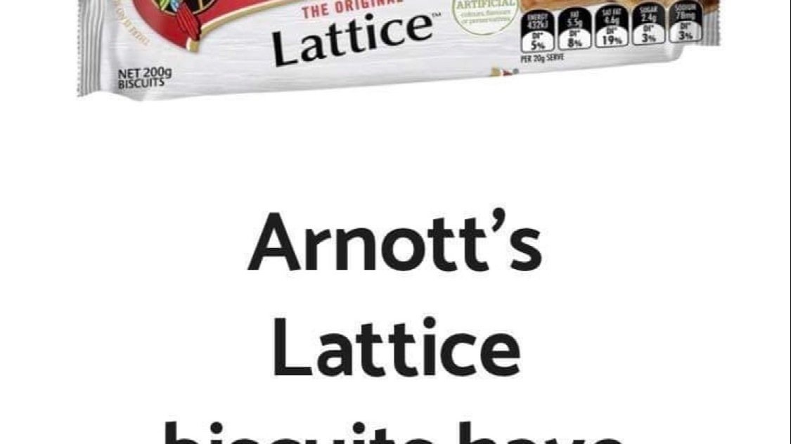 Petition · BRING BACK ARNOTTS LATTICE BISCUITS Australia ·