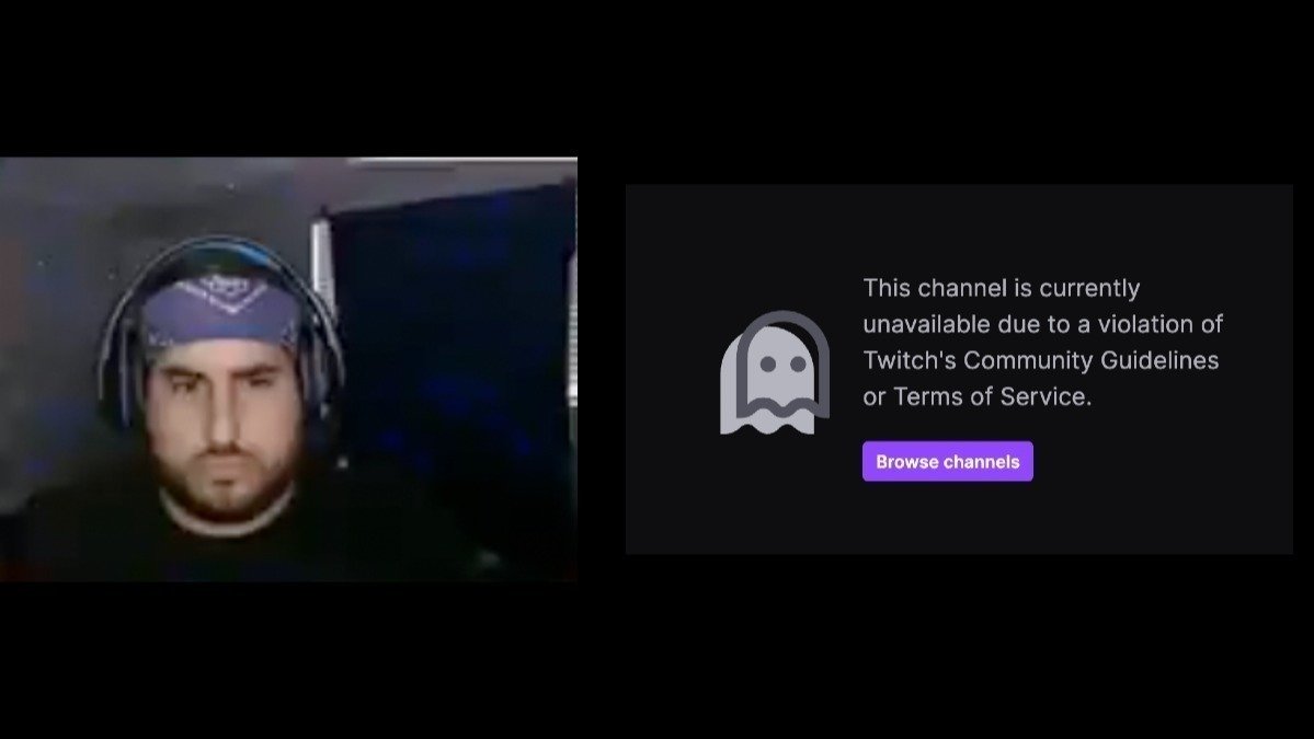 Topic · Twitch suspension ·