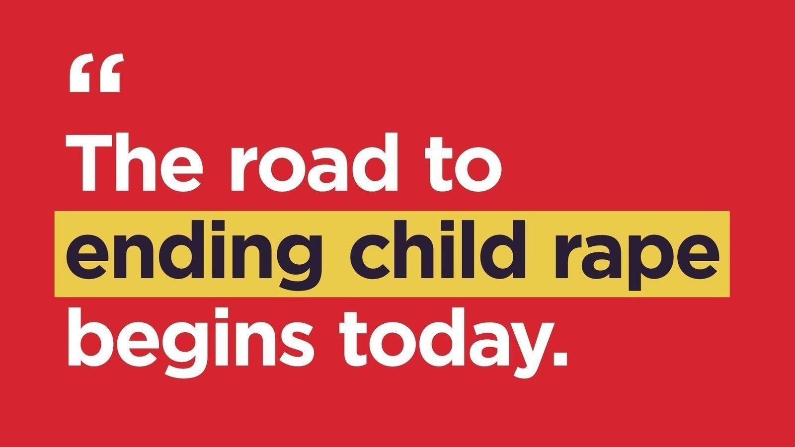 Child Rame Petition update · 'A new beacon of hope': Child rights advocates laud ...