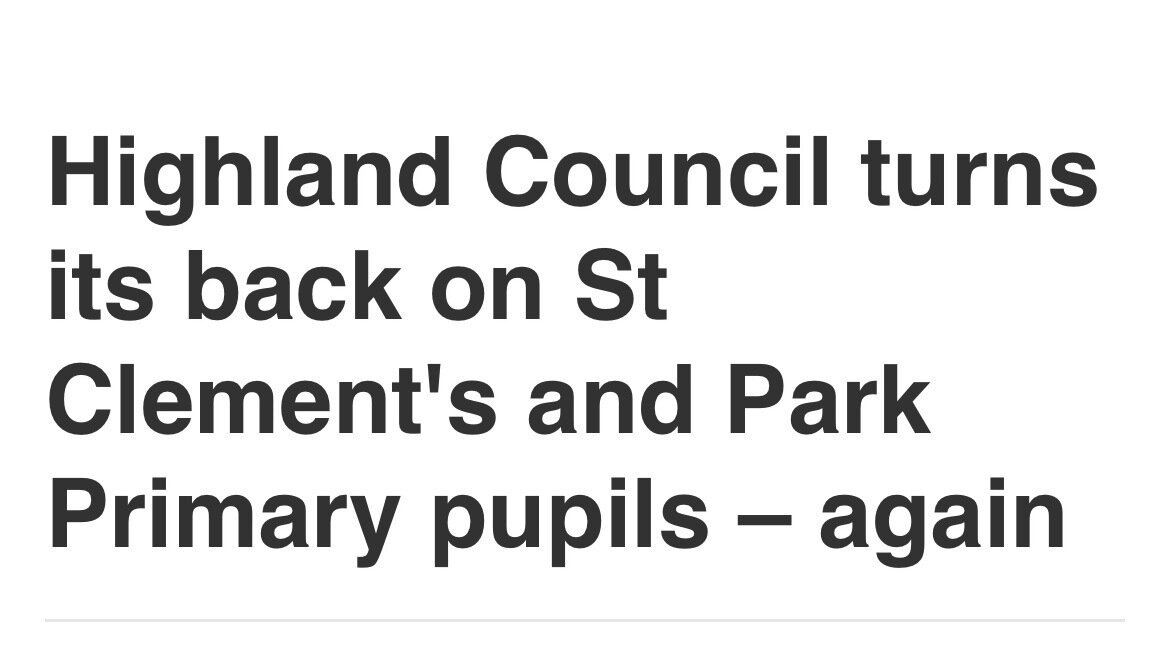 Petition · St Clements Primary Demand Highland Council Commit to New