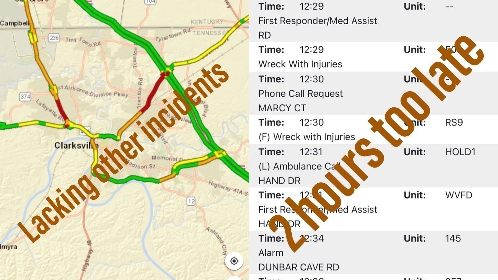 Petition · Faster updated 911 logs for Montgomery County and reversal ...