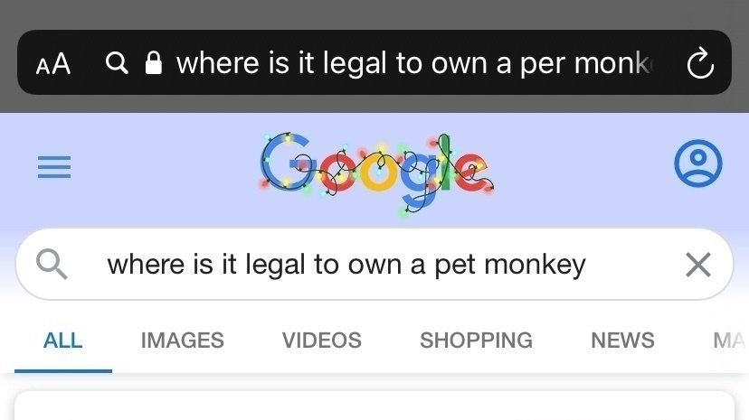 Petition · Legalize Monkeys As Pets In Texas · Change.org