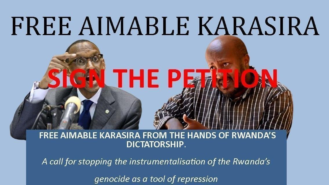 Pétition · FREE Aimable Karasira from the hands of Rwanda’s ...