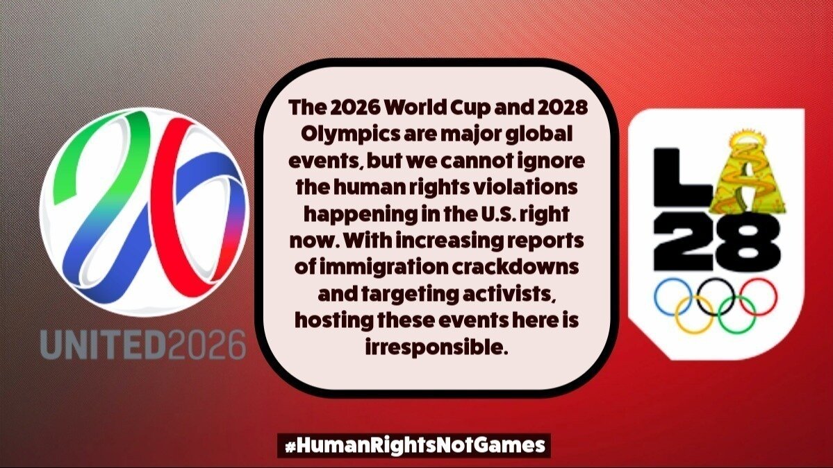Petition · Change the Venues for 2026 World Cup and 2028 Olympics Due