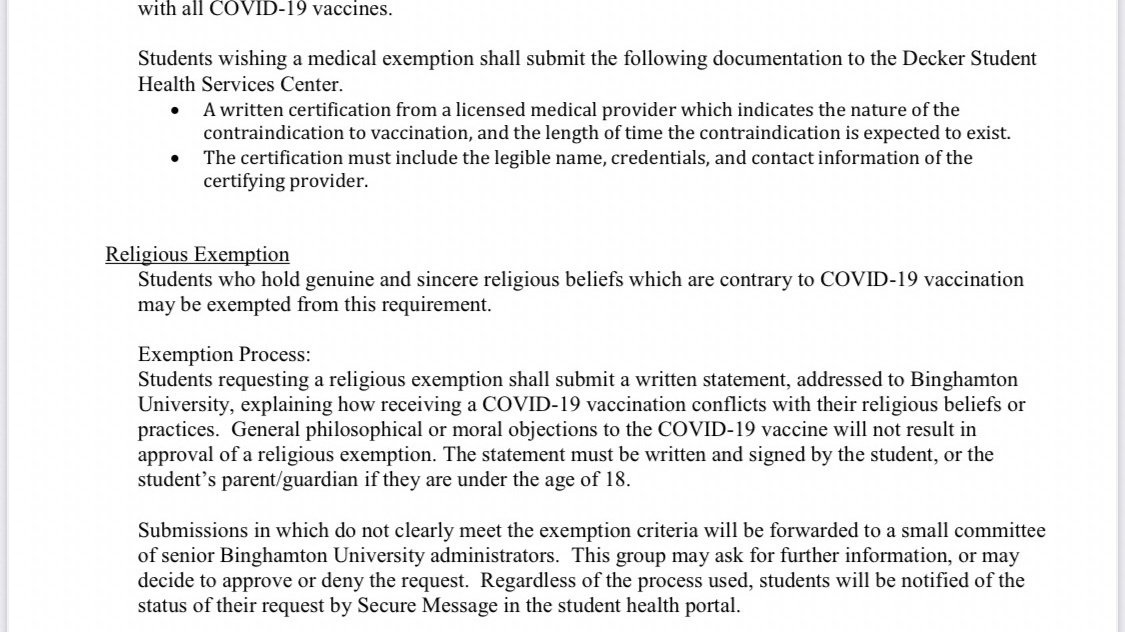 Petition · Extend Religious and Medical Exemption Deadline for Fall