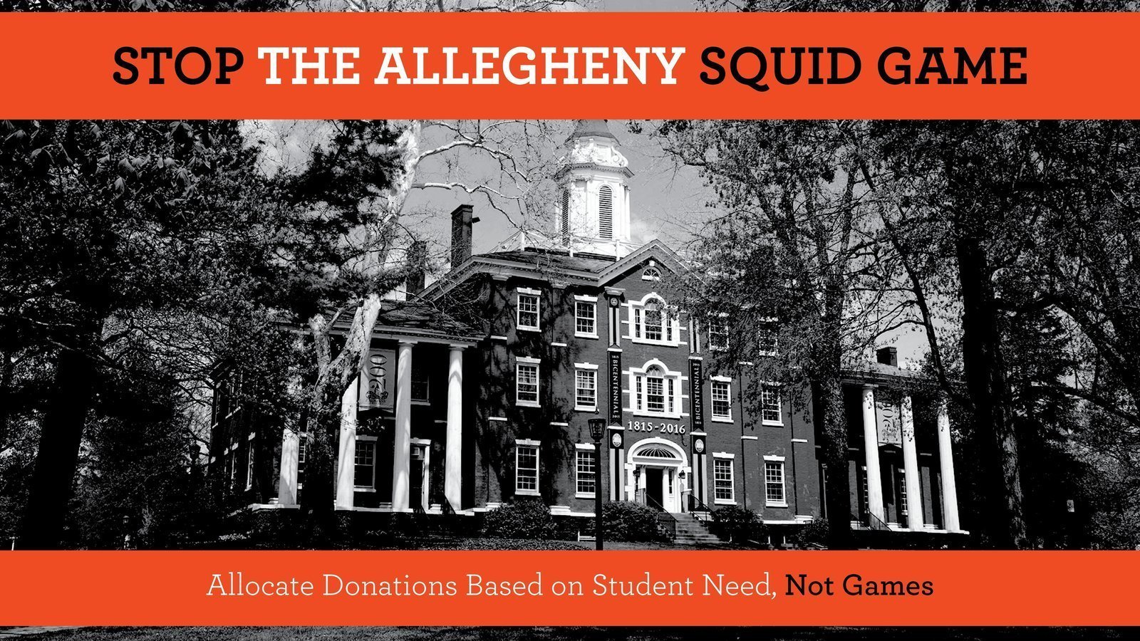 Petition · Stop the Allegheny Squid Games: Allocate Donations Based on  Student Need, Not Games · Change.org