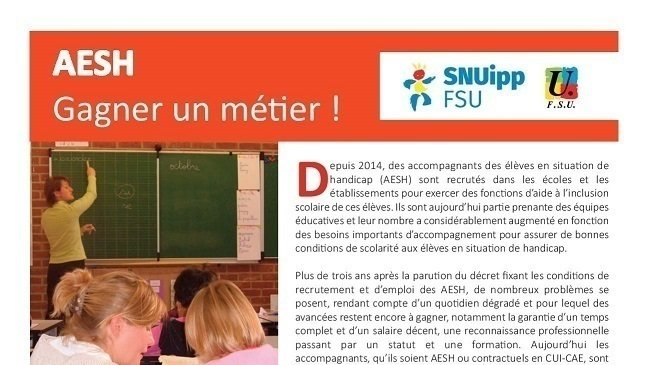 Pétition · contrat aesh et avs sans statut reconnus par l ...