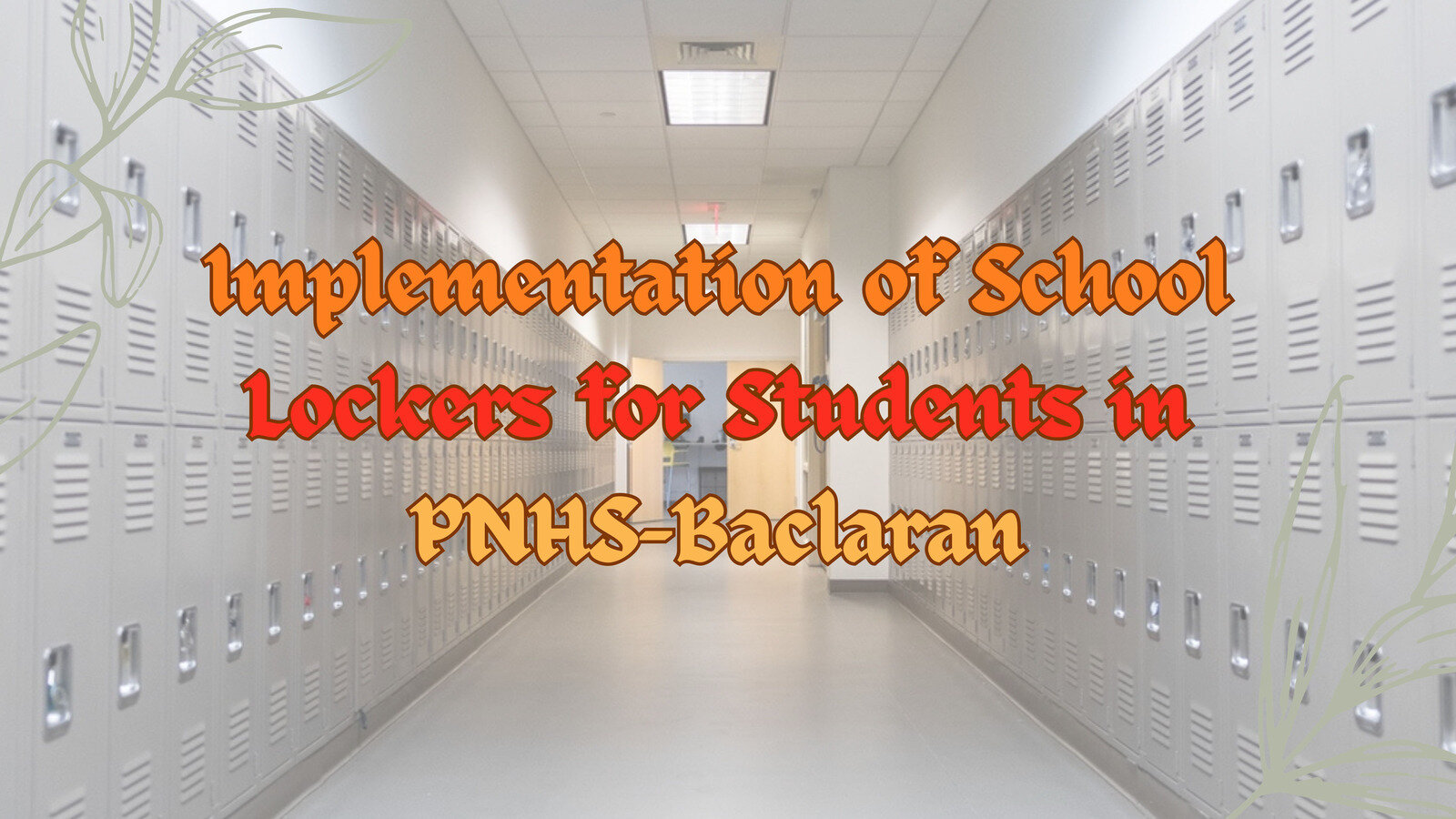 Petition · Implementation of School Lockers for Students in Parañaque
