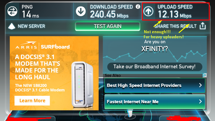 Petition · Comcast: Higher Upload Speed on Comcast ...