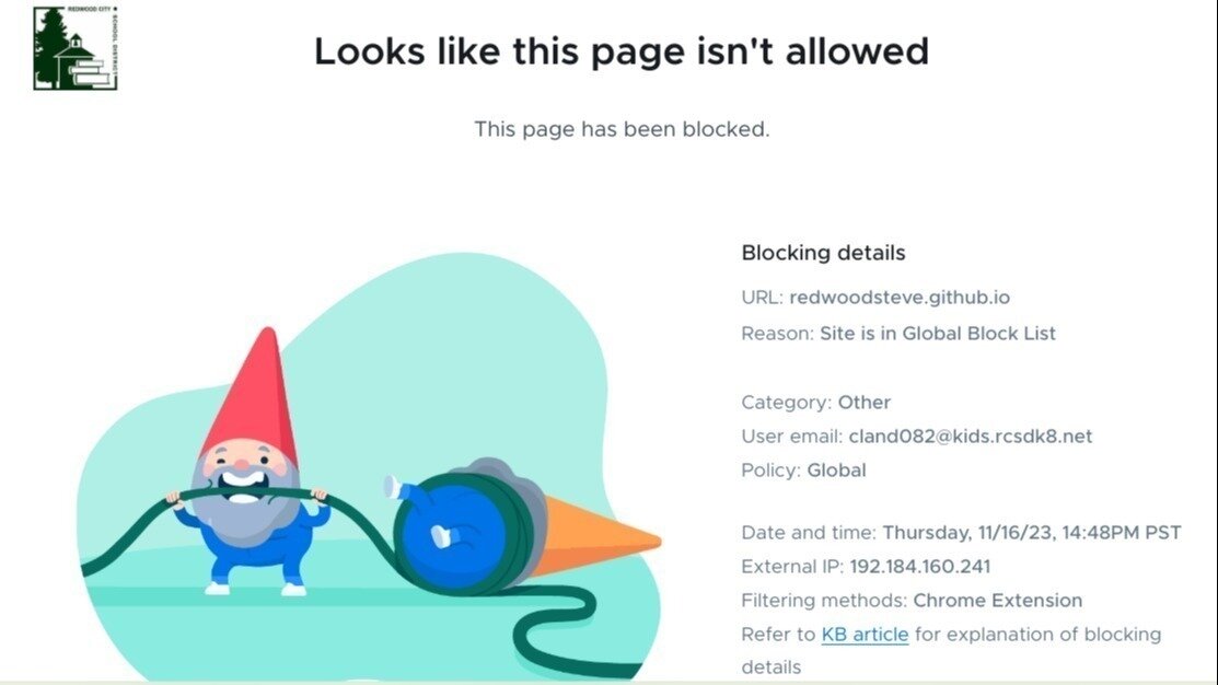 Petition · Remove "redwoodsteve . github . io" from blocklist - United ...