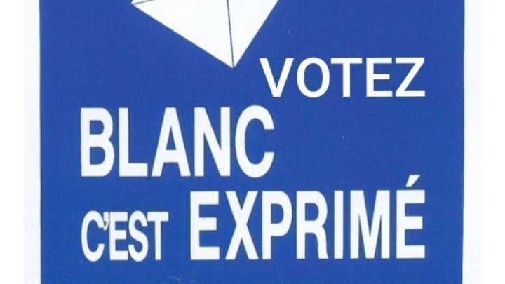 Quand On Vote Blanc A Qui Vont Les Voix Pétition · Pour la prise en compte des votes blancs lors des élections