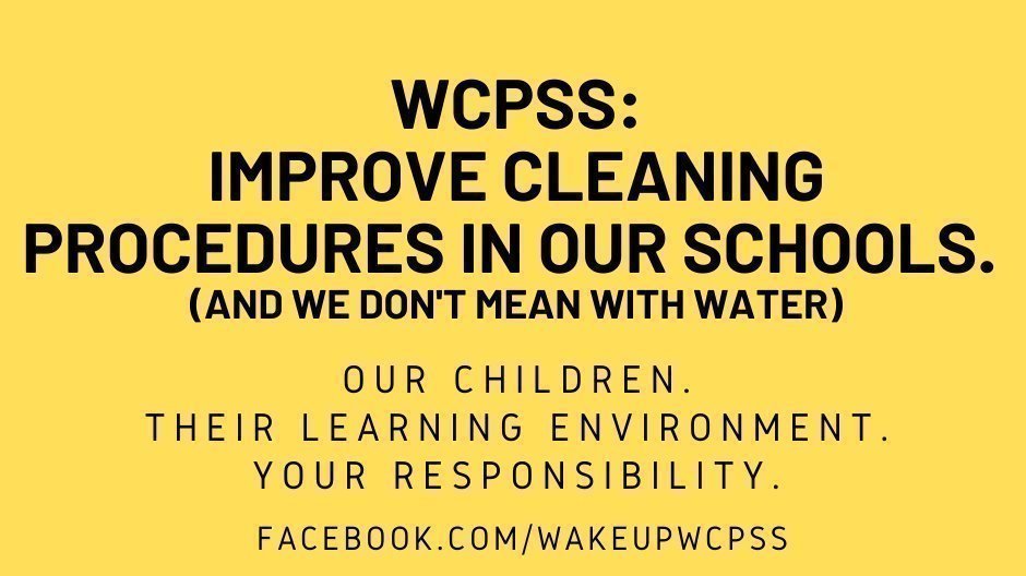 Petition · WCPSS Ignoring Parents Tables Still Cleaned With Water Only