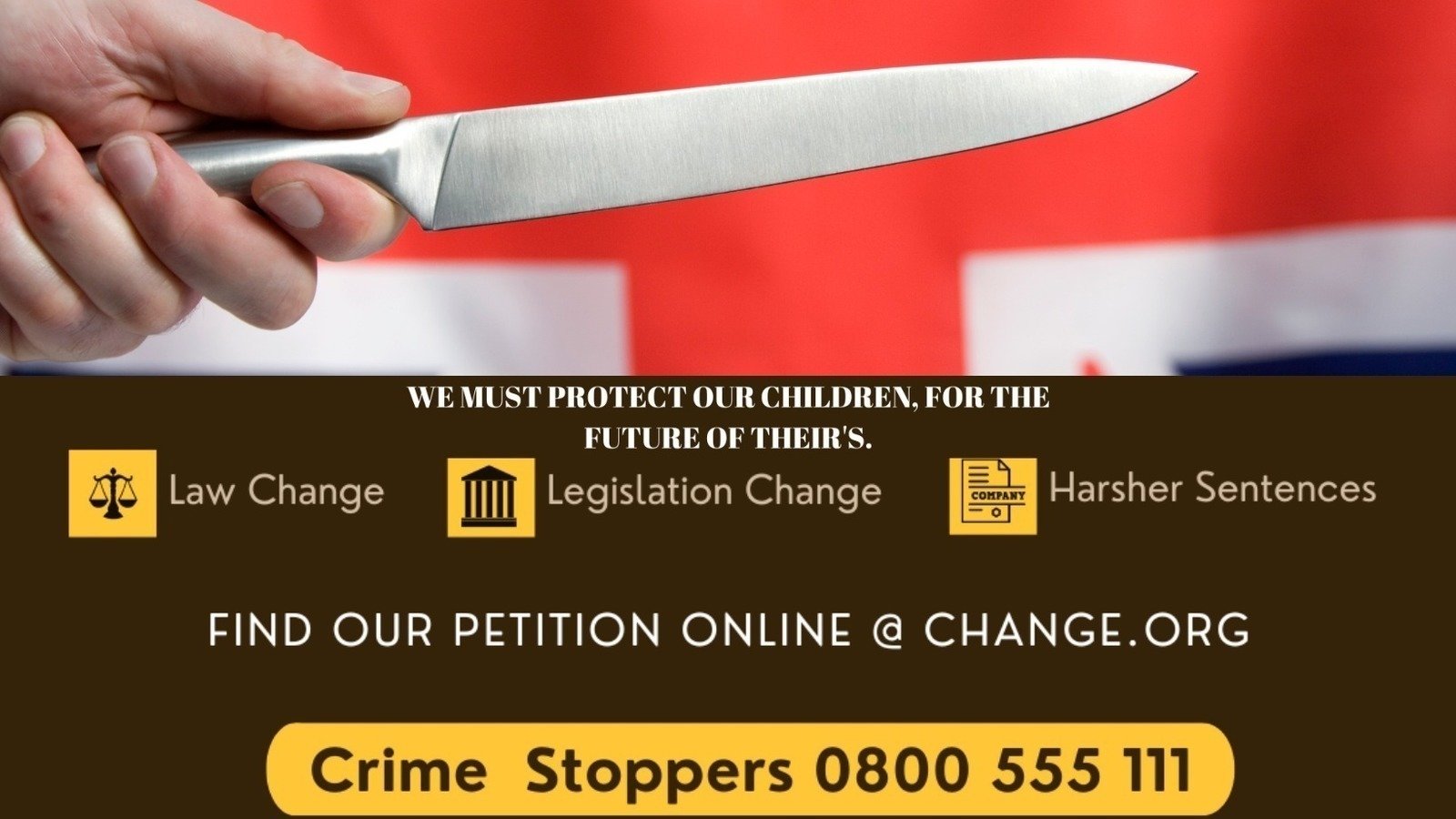 Petition · STOP the physical display of knives in retail stores & raise the minimum age for
