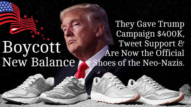 Trump and store new balance