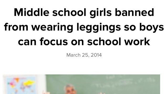 Middle School Leggings Ban Middle School Leggings Ban