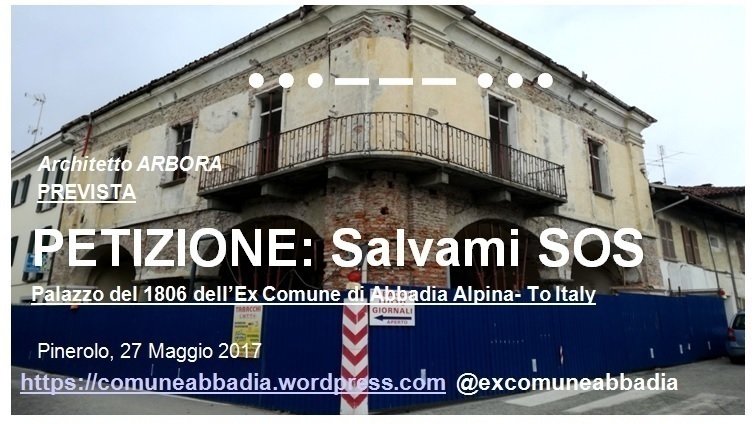 Petizione · SOS Aiutateci a salvaguardare il palazzo Ex municipio di