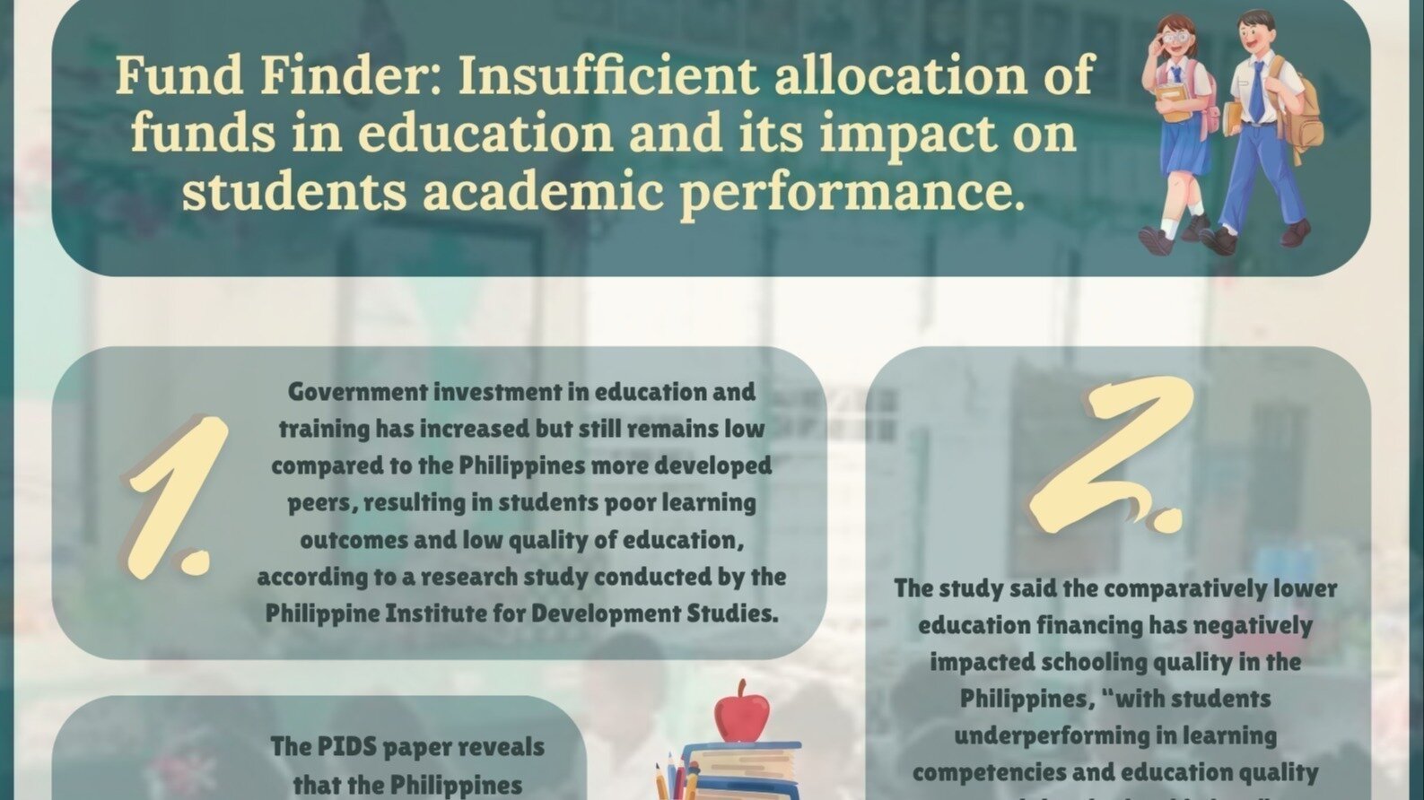 Petition · Fund Finder: Insufficient allocation of funds in education ...