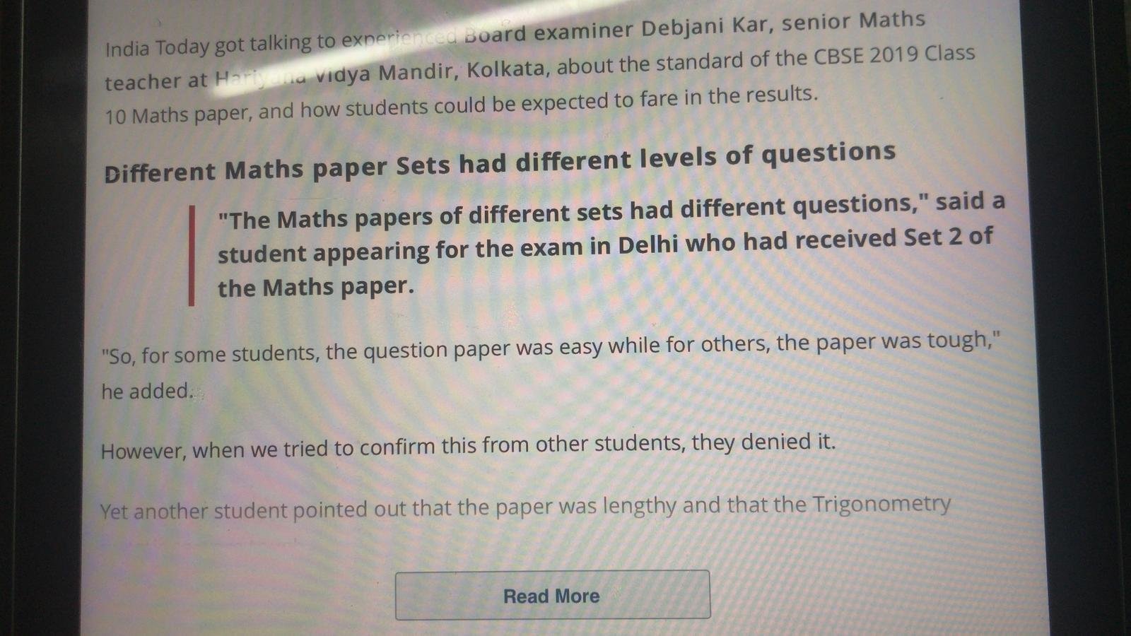 Petition · CBSE unjustice for class 10th Mathematics paper Set2 - India ...