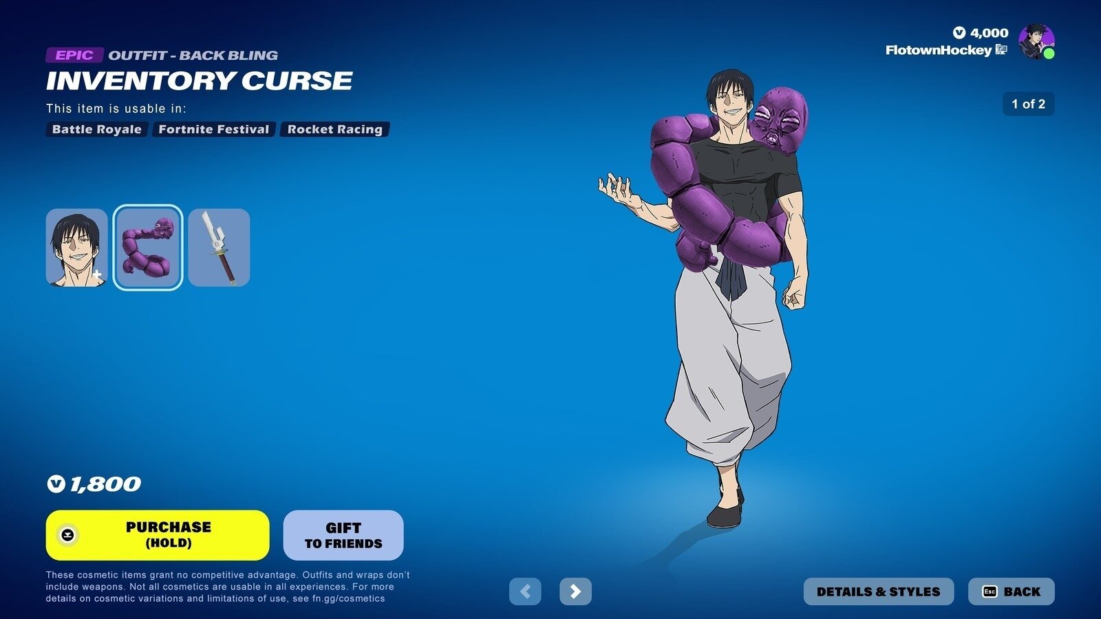 Toji Reverse Skin Petición · Que Epic Games ARREGLE la skin de Toji Fushiguro y le dé su ...