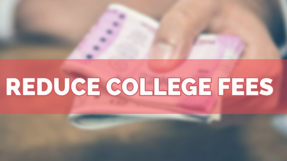 Petition · Reduce college and university fees for the last semester and