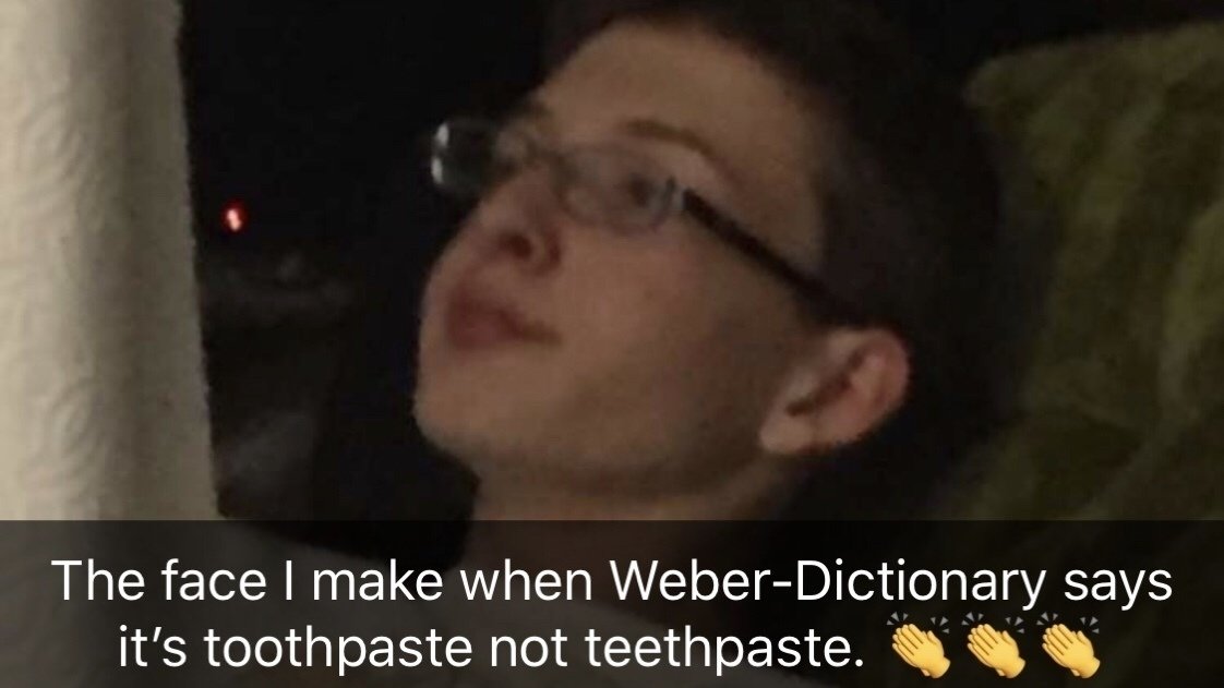 Petition · Petition er Dictionary to change the word “toothpaste” to