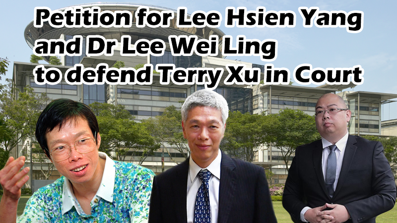 Petition · Petition for Lee Hsien Yang and Lee Wei Ling to defend Terry ...