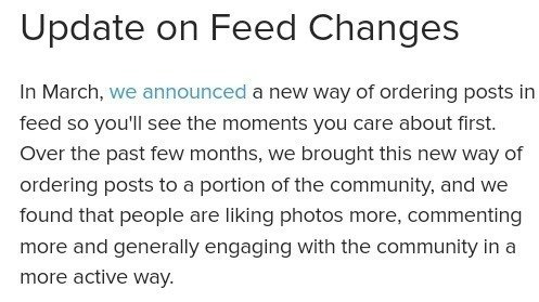 Petition · Change Instagrams feed back to Chronological Order! · Change.org