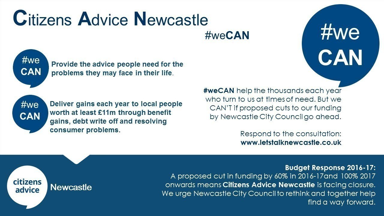 Petition · Support Citizens Advice Newcastle United Kingdom ·