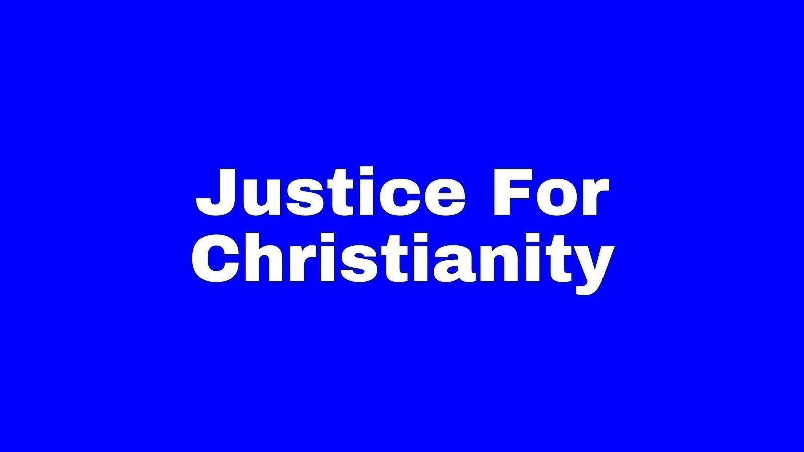 Petition · Justice for Christianity United States ·