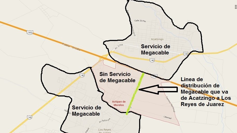 Mapa De Actipan De Morelos Puebla