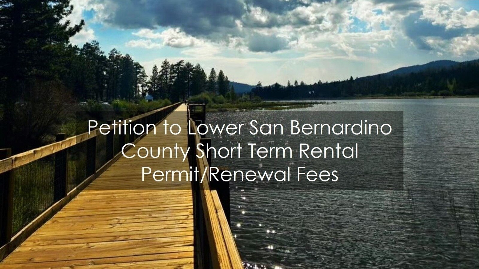 Petition · Lower the ShortTerm Rental Permit and Renewal Fees in San