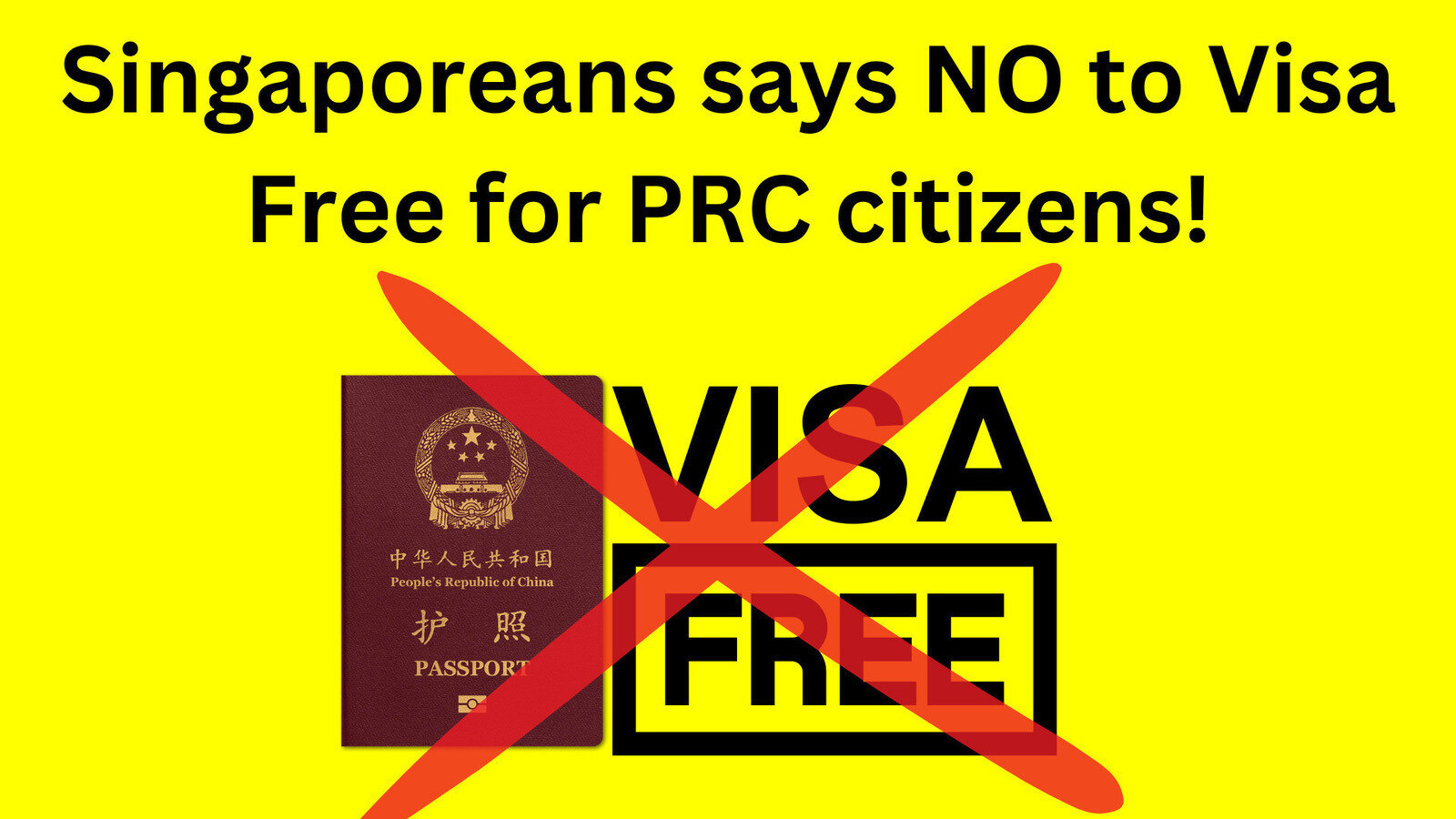 Petition · Oppose visafree entry for Chinese nationals into Singapore Sweden ·