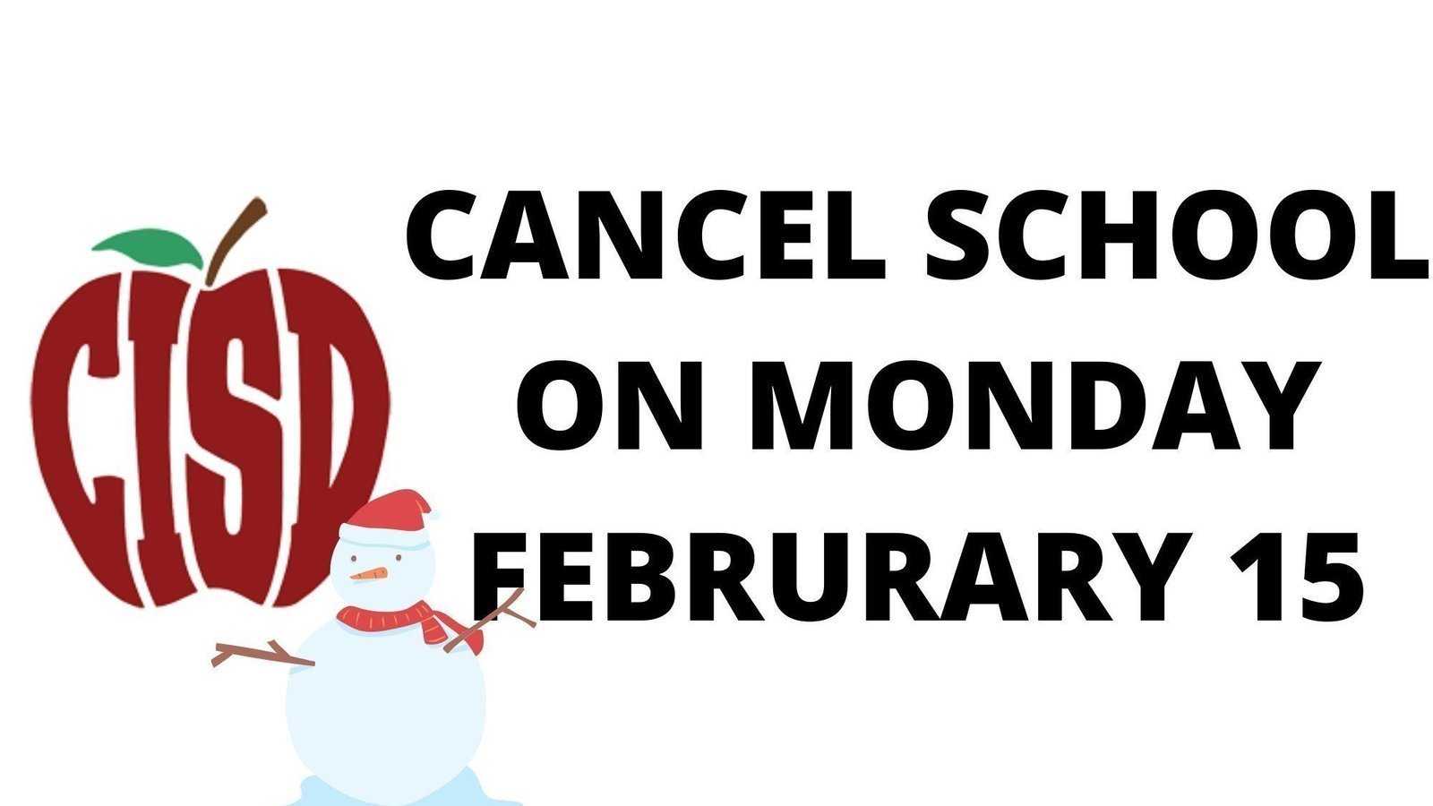 Petition · Cancel school on Monday, February 14th for Castleberry ISD