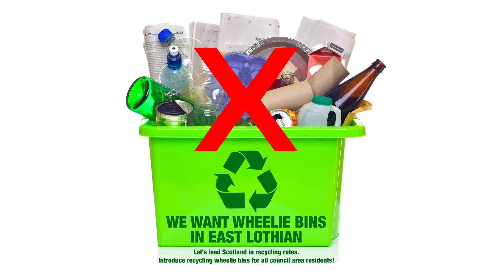 Petition · Help East Lothian improve its recycling rate by introducing wheelie bins not boxes