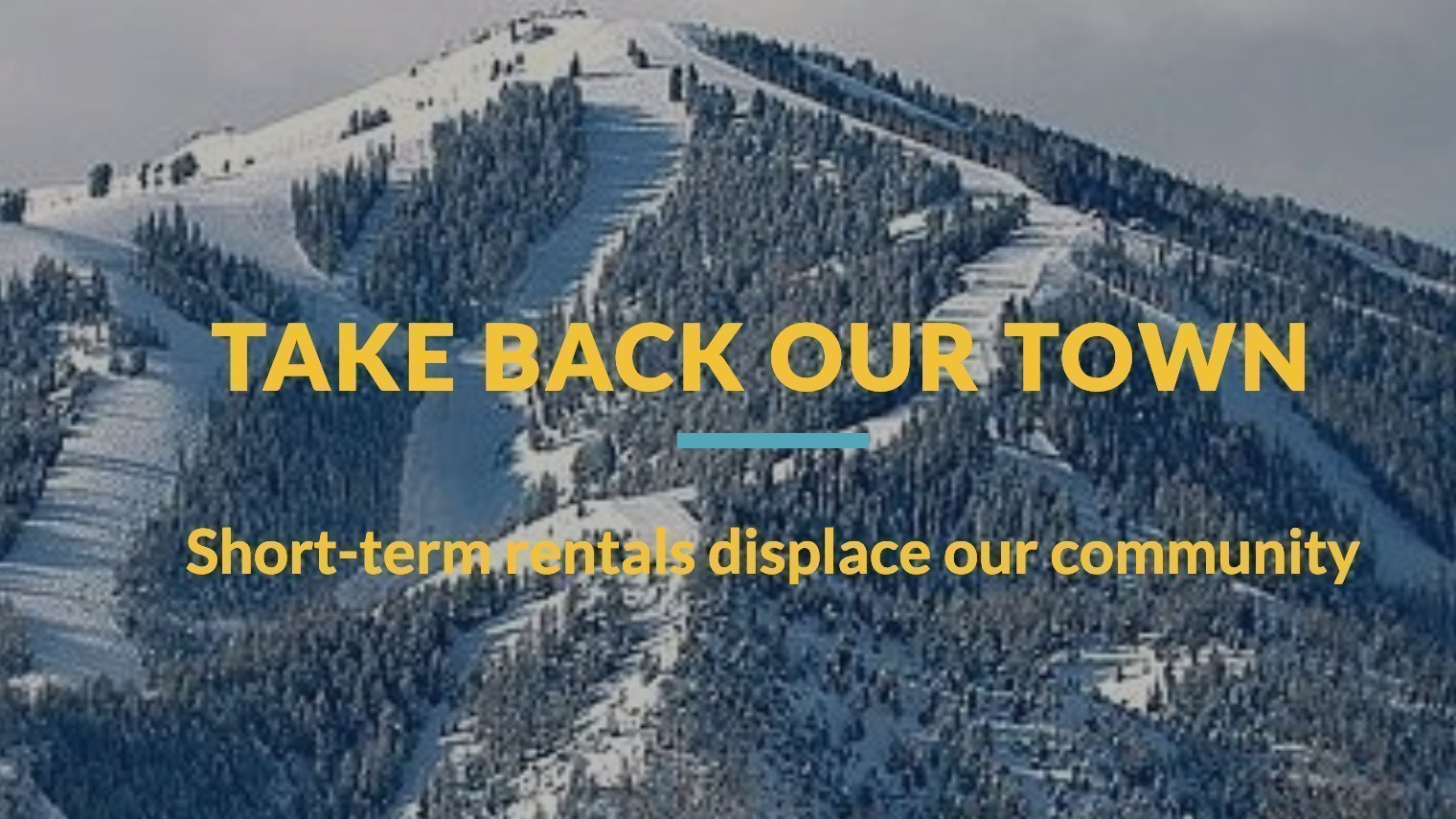 Petition · Reduce the number of nonowner occupied shortterm rentals