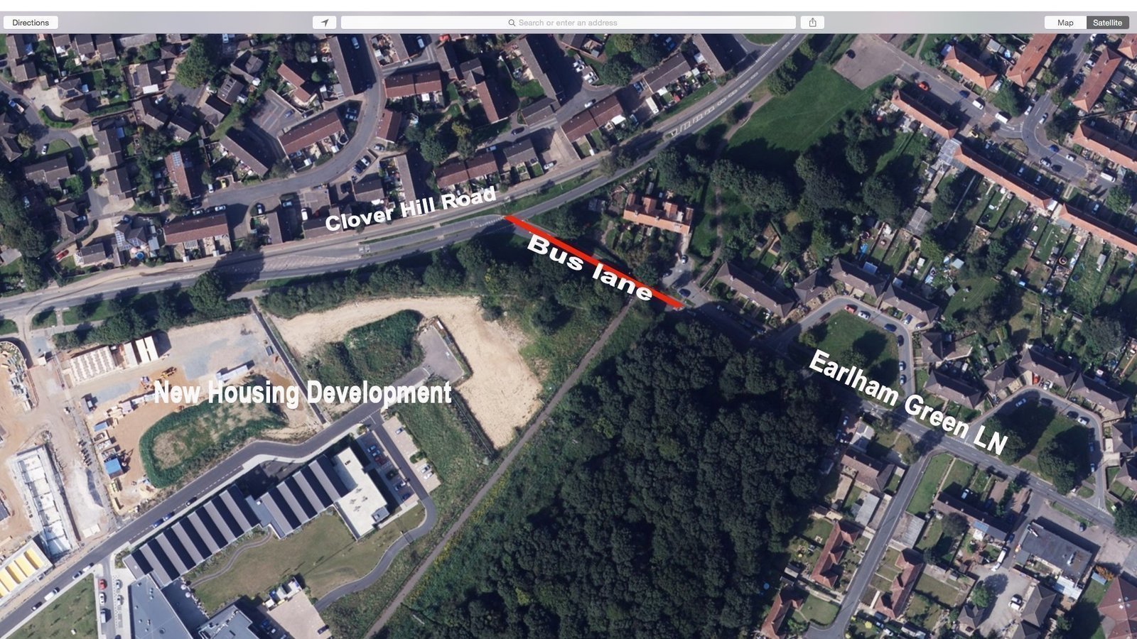 Petition · Removal of the Earlham Green Ln to Clover Hill Road Bus lane