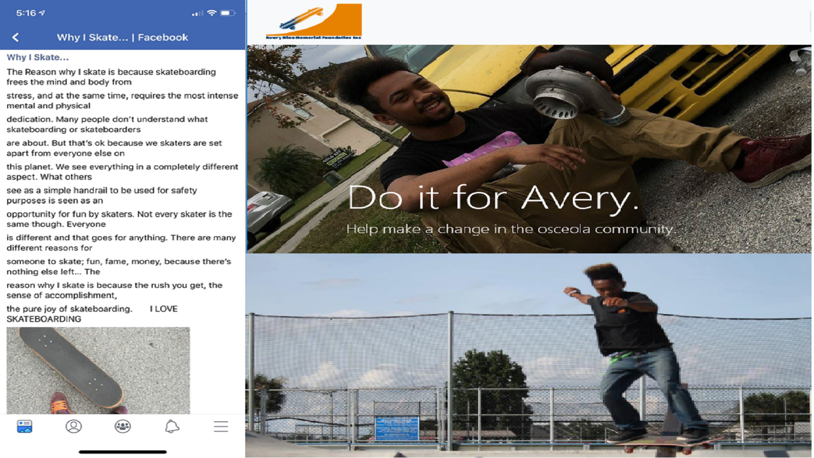 Petition · Build a community skate park to commemorate Avery Michael ...