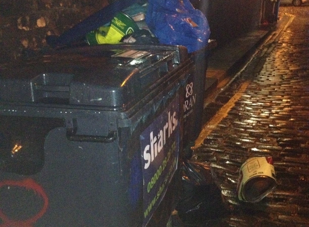 Petition · Removal of trade bins Broughton Street Lane/amendment to