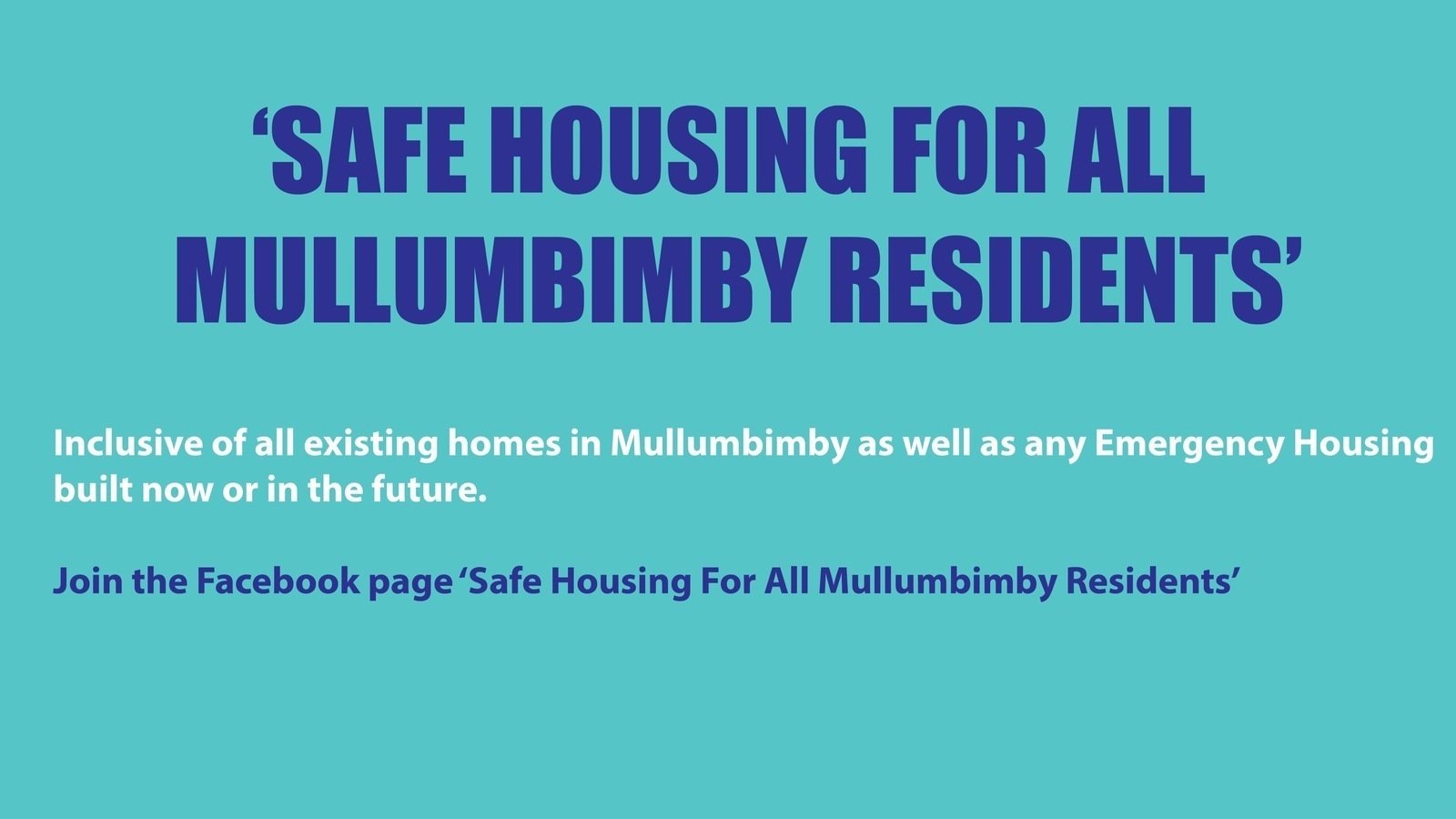 Petition · Safe Housing for ALL Mullumbimby Residents Australia