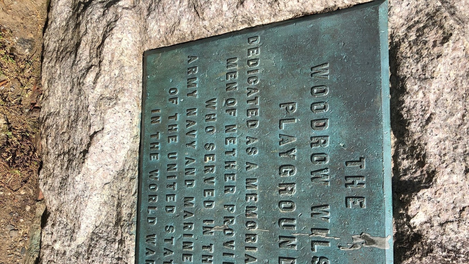 Petition · Don't CHANGE the name of Woodrow Wilson Park United States