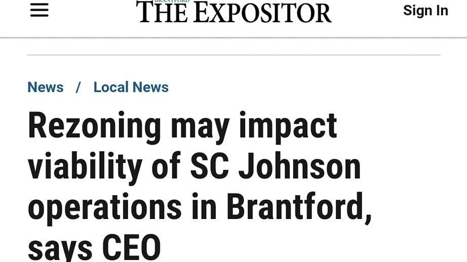 Petition · HELP SAVE SC JOHNSON AND THE VIABILITY OF ITS OPERATION IN