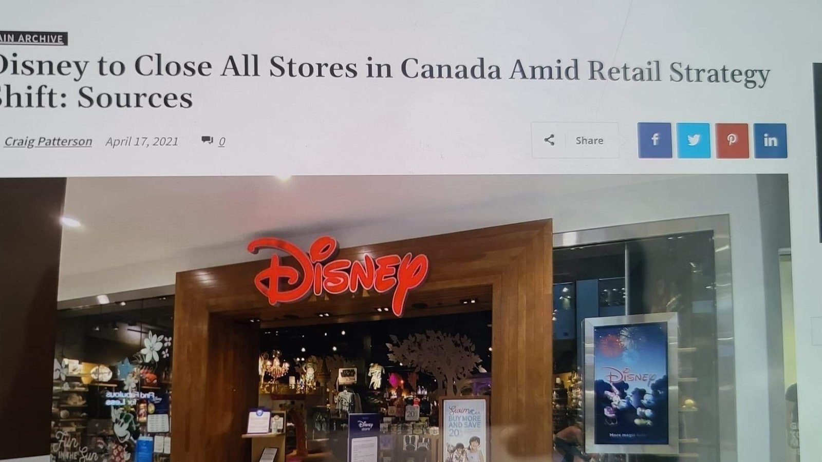 Petition · ShopDisney . ca Canada ·