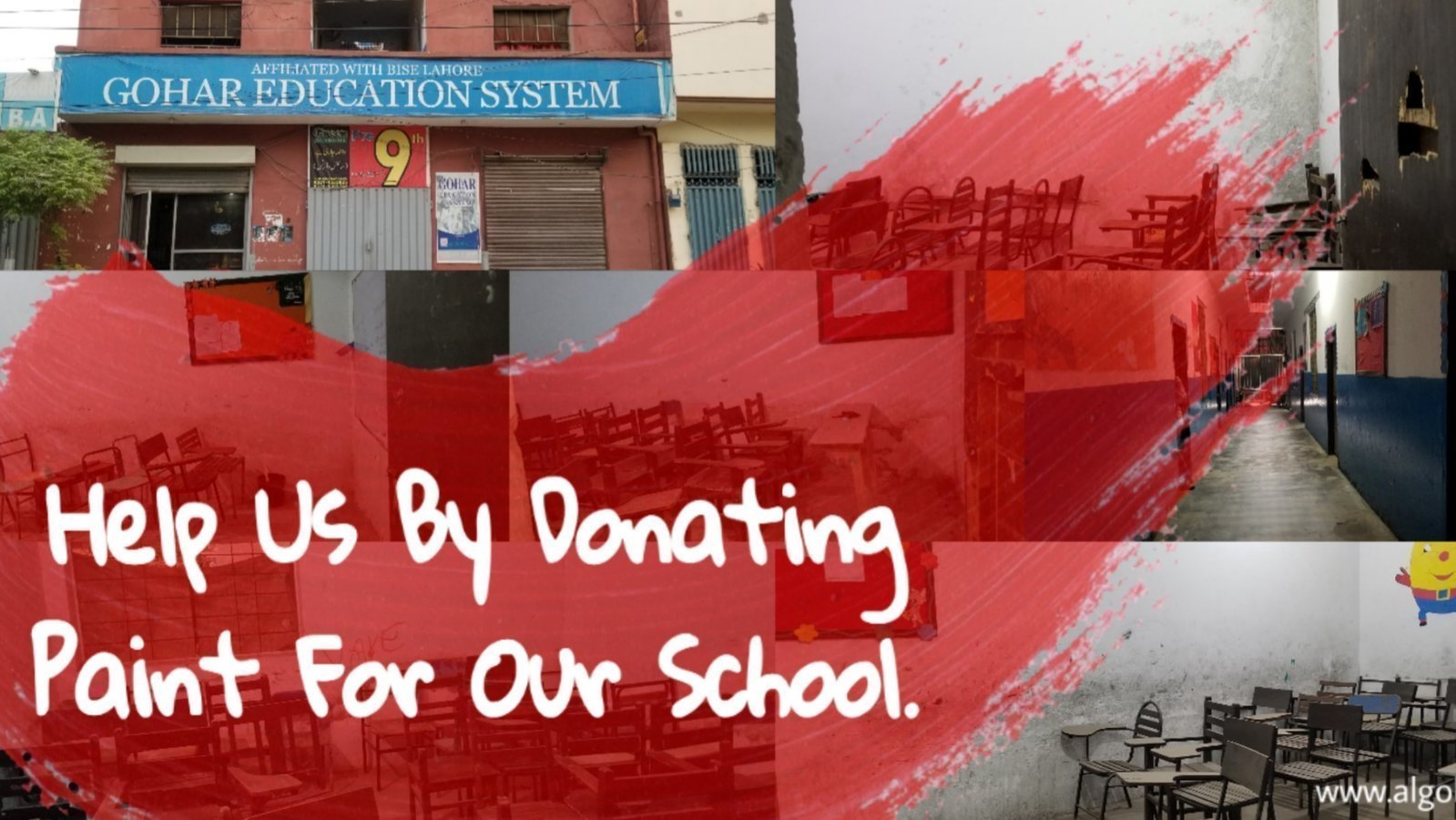 Petition · Help us by donating paint for our school Pakistan ·