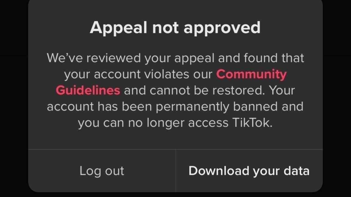 Petition · Tiktok Account Banned for NO Reason ·
