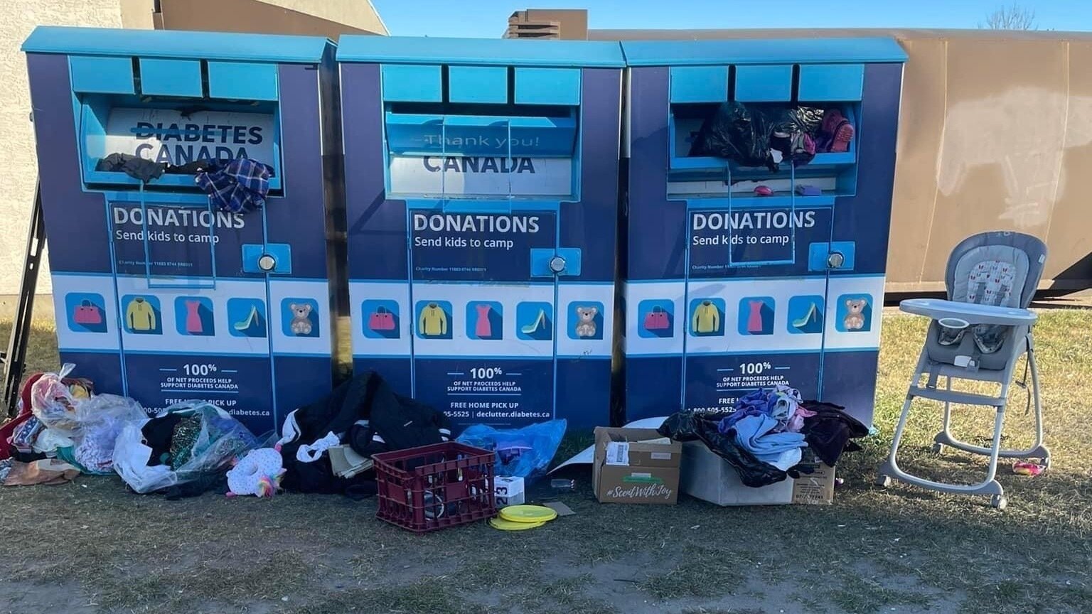 Petition · Remove Donation Bins Behind Coop to Prevent Illegal Dumping