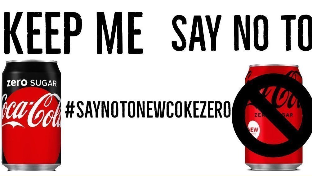 Petition · Bring Back The Old Coke Zero Taste ·