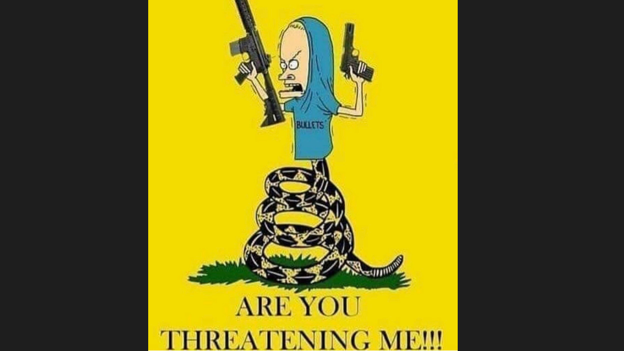 Petition · Change the don’t tread on me flag to Beavis are you ...